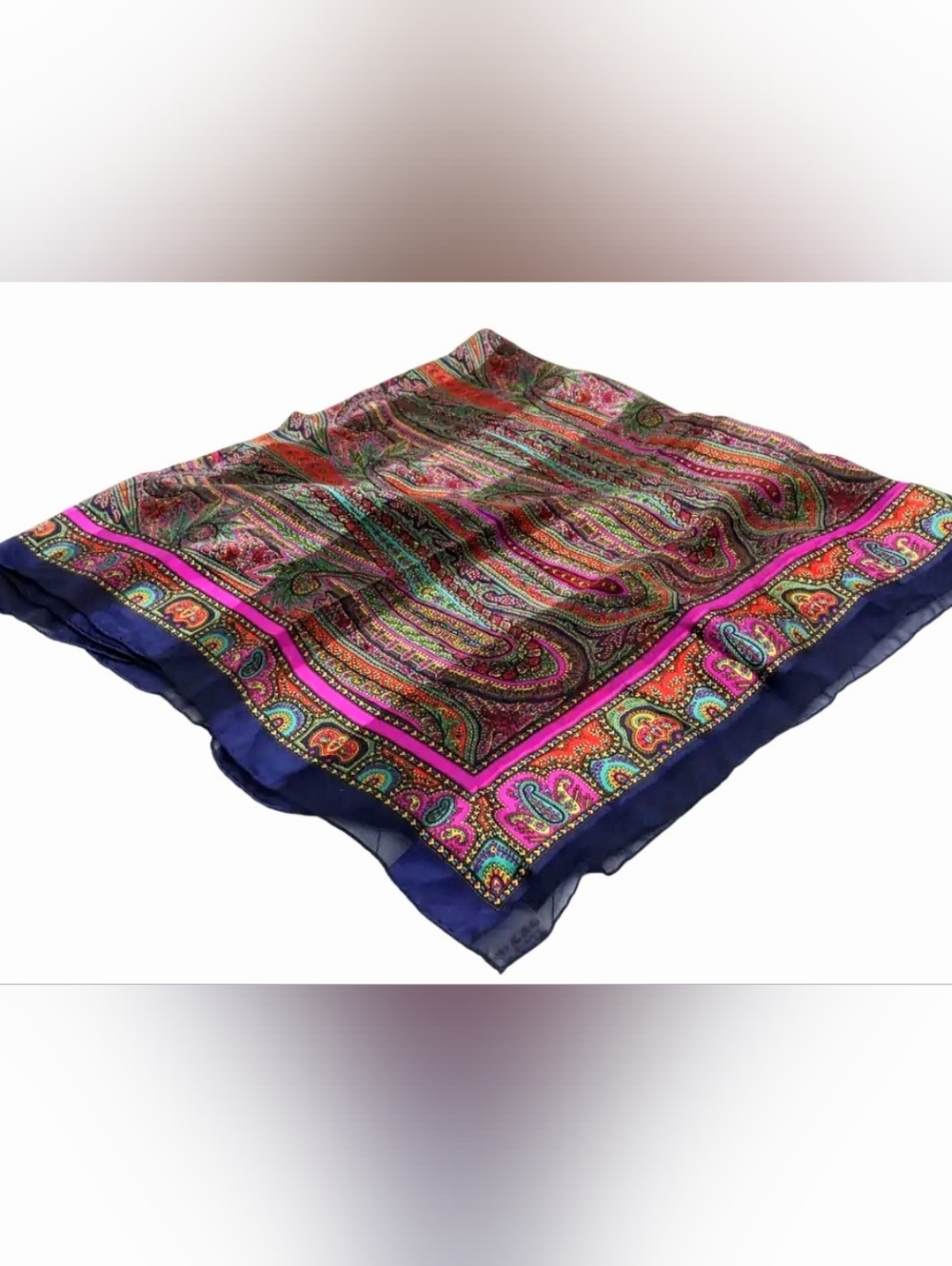 Yves Saint Laurent (YSL) Vintage Scarf W/ COA - Picture 3 of 9